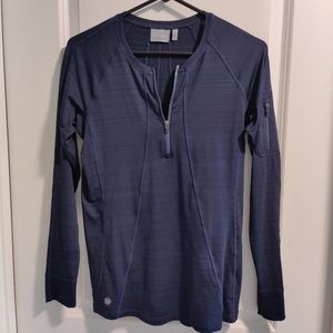 Athleta Lightweight Quarter Zip Workout Top